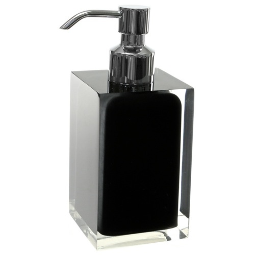 Soap Dispenser, Square, Black, Countertop Gedy RA81-14